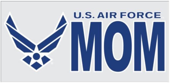 Air Force MOM Clear Decal Sticker - United States Air Force USAF Proud Mom Dad Parent Clear Decal Car Truck Window Vehicle Military