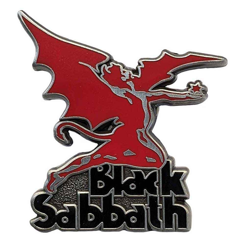 BLACK SABBATH Demon Logo Metal Pin Badge - Approx 1 Inch - Heavy Metal Band - Pinback Badge Button Lapel With Butterfly Clutch Attachment