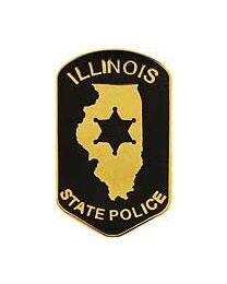 Illinois State Police Lapel Pin - State Trooper Highway Patrol Police - Enamel Pin Backpack Tie Shirt Trading Button Pinback Craft Supply
