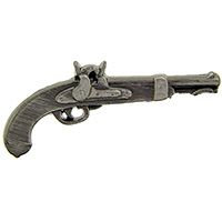Flintlock Pistol Lapel Pin - Pistol Gun Pirate Revolver Vintage Style - Enamel Pin Backpack Tie Shirt Trading Button Pinback Craft Supply