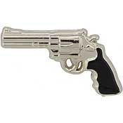357 Magnum Revolver Lapel Pin - .357 Magnum Revolver Handgun Pistol Gun Pin - Backpack Tie Shirt Trading Button Pinback Craft Supply