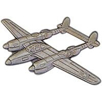 U.S. ARMY Lightning P-38 Lapel Pin - Fighter Aircraft Lockheed P-38 Lightning WWII - Pewter Pin Backpack Tie Shirt Trading Button Pinback