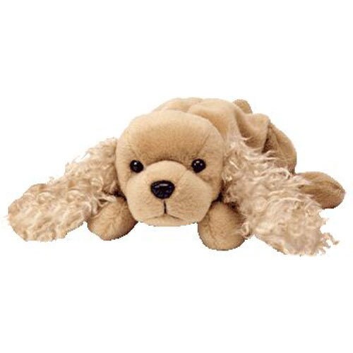 SPUNKY the Dog Ty Beanie Baby Retired Vintage Beanbag Plush - New with Tags
