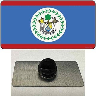 Belize Flag Lapel Pin - Belizeans Country National Flag Metal Hat Pin Backpack Tie Shirt Button Pinback Craft Supply