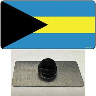 Bahamas Flag Lapel Pin - Bahamians Commonwealth of The Bahamas Country Flag Metal Hat Pin Backpack Tie Shirt Button Pinback Craft Supply