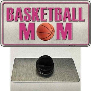 Basketball Mom Lapel Pin - Sports Metal Hat Pin Backpack Tie Shirt Button Pinback Craft Supply