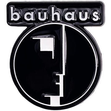 Bauhaus Lapel Pin - 1.25 Inch - Logo Enamel Lapel Pin Craft Supply