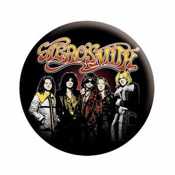 AEROSMITH Pinback Button Badge - Steven Tyler, Joe Perry Aerosmith Rock Band - Round 1.25" Button Craft Supply