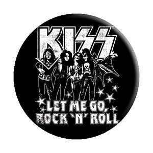 KISS Let Me Go Pinback Button Badge - Let Me Go Studio Album Rock Band - Round 1.25" Button Craft Supply