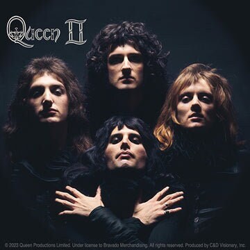 QUEEN Band Album Sticker Decal - 4x4 Inch - Queen II (1974) Album Freddie Mercury Brian May Rock Band Vinyl Decal Sticker Craft Supply