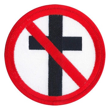BAD RELIGION No Cross Patch - 3.5 Inch - Bad Religion American Punk Rock Band Embroidered Patch Applique Craft Supply