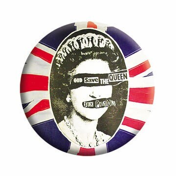 SEX PISTOLS Pinback Button Badge - God Save The Queen English Punk Rock Band Sex Pistols Music - Round 1.25" Button Craft Supply