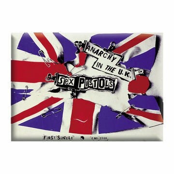 SEX PISTOLS Magnet - 2.5x3.5 Inch - Anarchy In The UK English Punk Rock Band Sex Pistols Magnet for Refrigerators and Lockers - Craft Supply