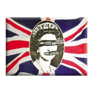 SEX PISTOLS Magnet - 2.5x3.5 Inch - God Save The Queen English Punk Rock Band Sex Pistols Magnet Refrigerators and Lockers - Craft Supply