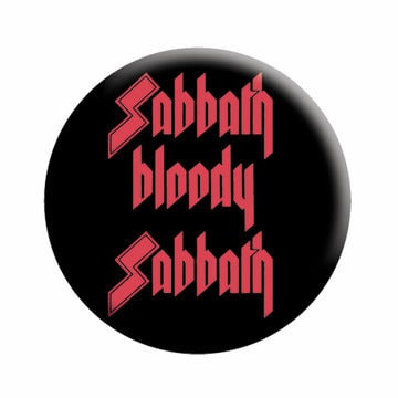 BLACK SABBATH Pinback Button Badge - Bloody Sabbath Ozzy Osbourne Ronnie James Dio English Rock Band Music - Round 1.25" Button Craft Supply