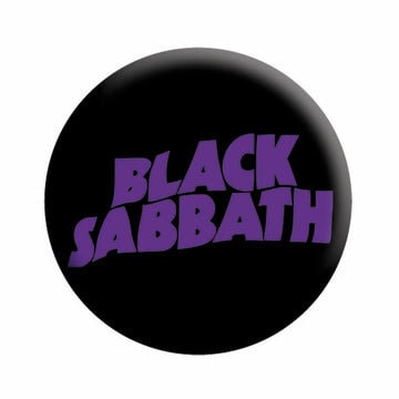BLACK SABBATH Pinback Button Badge - Group Logo Ozzy Osbourne Ronnie James Dio English Rock Band Music - Round 1.25" Button Craft Supply