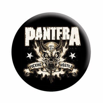 PANTERA Pinback Button Badge - Hostile Album Dimebag Darrell Phil Anselmo Heavy Metal Band Pantera Music - Round 1.25" Button Craft Supply