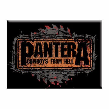 PANTERA Magnet - 2.5x3.5 Inch - Cowboys From Hell Sign Pantera Album Magnet for Refrigerators Lockers - Heavy Metal Rock Band Craft Supply