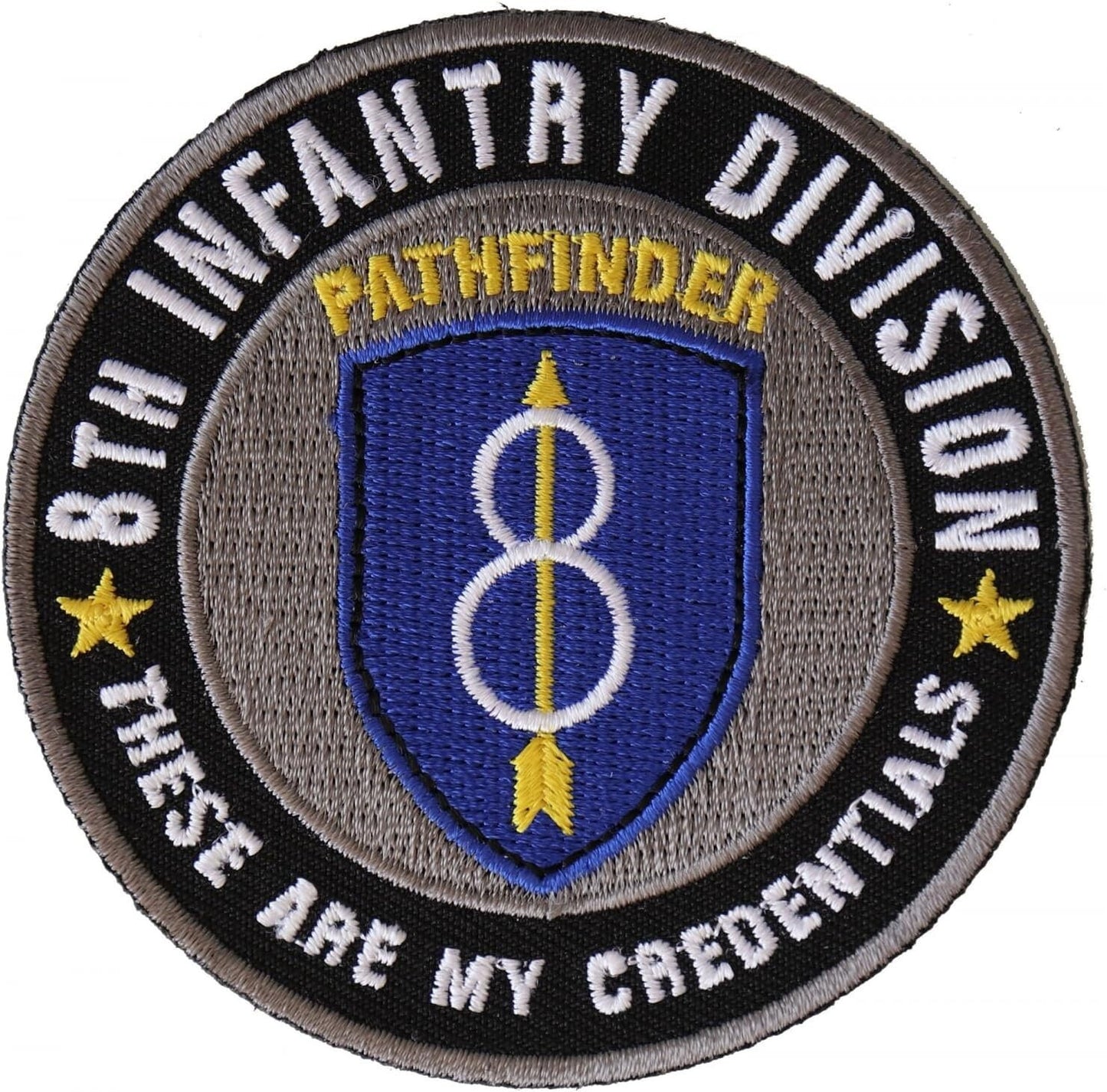 8TH INFANTRY DIVISION Pathfinder Army Embroidered Patch Military Craft Supply