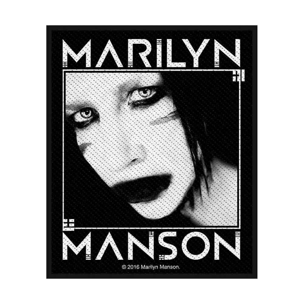 MARILYN MANSON Patch - 3.3x4 Inch - Rock Musician Marilyn Manson Villain Embroidered Patch Applique Craft Supply - Officially Licensed