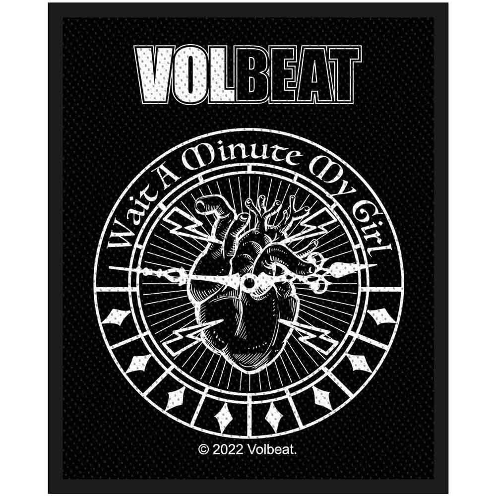 VOLBEAT Patch - 4x4 Inch - VOLBEAT Danish Rock Band Wait A Minute My Girl Embroidered Patch Applique Craft Supply - Officially Licensed
