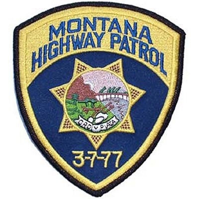 MONTANA HIGHWAY PATROL Embroidered Patch - Montana State Police Trooper Highway Patrol - Patch Applique Craft Supply