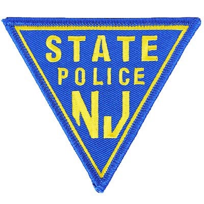 NEW JERSEY STATE Police Embroidered Patch - New Jersey State Troopers State Police Highway Patrol - Patch Applique Craft Supply