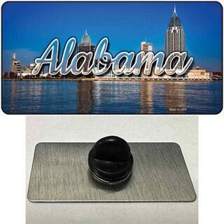 Alabama City Skyline State Lapel Pin - United States Tourist Travel Gift Metal Hat Pin Backpack Tie Shirt Button Pinback Craft Supply