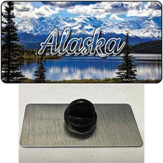 Alaska Snowy Mountains State Lapel Pin - United States Tourist Travel Gift Metal Hat Pin Backpack Tie Shirt Button Pinback Craft Supply