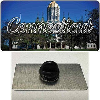Connecticut Capital Building Lapel Pin - United States Tourist Travel Gift Metal Hat Pin Backpack Tie Shirt Button Pinback Craft Supply