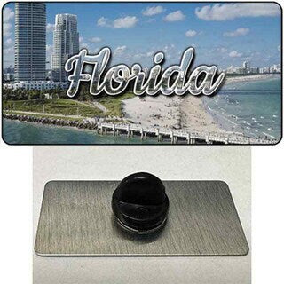 Florida White Sand Beach State Lapel Pin - United States Tourist Travel Gift Metal Hat Pin Backpack Tie Shirt Button Pinback Craft Supply