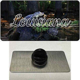 Louisiana Alligator Swamp State Lapel Pin - United States Tourist Travel Gift Metal Hat Pin Backpack Tie Shirt Button Pinback Craft Supply