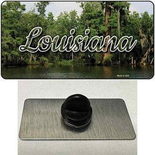 Louisiana Swamp State Lapel Pin - United States Tourist Travel Gift Metal Hat Pin Backpack Tie Shirt Button Pinback Craft Supply