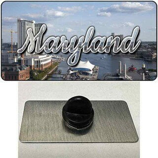 Maryland River Skyline State Lapel Pin - United States Tourist Travel Gift Metal Hat Pin Backpack Tie Shirt Button Pinback Craft Supply