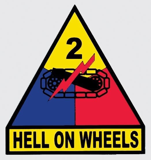 U.S. Army 2nd Armored Division Clear Decal Sticker - United States ARMY Hell On Wheels Clear Decal For Car Truck Window Vehicle Military