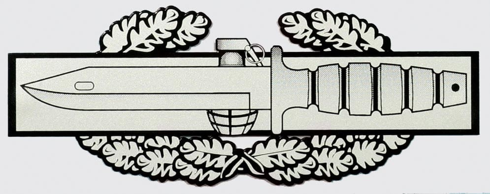 U.S. ARMY Combat Action Badge Clear Decal Sticker - United States ARMY Award CAB Clear Decal Car Truck Window Vehicle Military