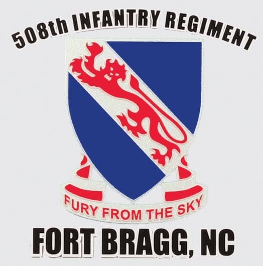 508th Infantry Regiment Decal Sticker - United States ARMY Fort Bragg Fury From The Sky Decal Car Truck Window Vehicle Military Craft Supply