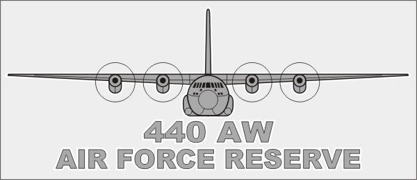 AIR FORCE Reserve 440 AW Clear Decal Sticker - United States Air Force 440th Airlift Wing Clear Decal Car Truck Window Vehicle Military