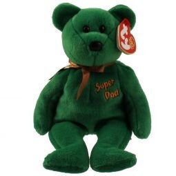 DAD-e 2004 the Bear Ty Beanie Baby Retired Vintage Beanbag Plush - New with Tags