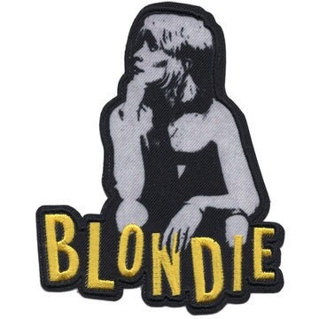 BLONDIE Stencil Poster Patch - 3.5x4.4 Inch - Debbie Harry Blondie Embroidered Rock Band Patch Applique Craft Supply