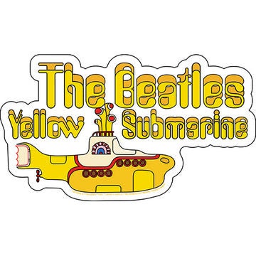 THE BEATLES Yellow Submarine Logo Sticker Decal - 5.75x3.3 Inch - Paul John George Ringo Movie Rock Band Vinyl Decal Sticker Craft Supply