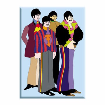 THE BEATLES Magnet - 3.5x2.5 Inch - Lennon McCartney Beatles Yellow Submarine Magnet for Refrigerators and Lockers - Rock Band Craft Supply