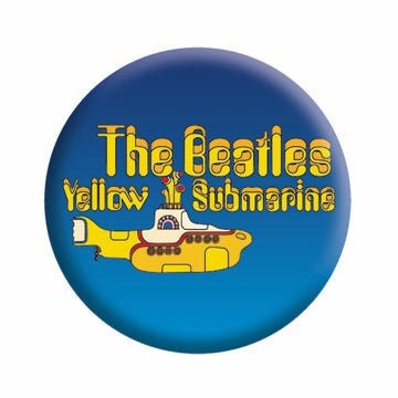 THE BEATLES Yellow Submarine Pinback Button Badge - Ringo Paul George John Yellow Submarine Rock Band - Round 1.25" Button Craft Supply