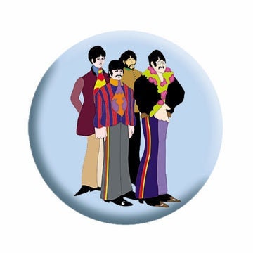 THE BEATLES Yellow Submarine Pinback Button Badge - Ringo Paul George John Submarine Album Group Rock Band - Round 1.25" Button Craft Supply