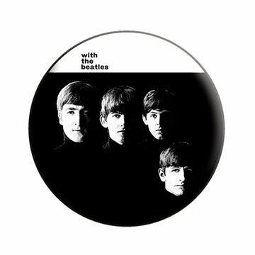 THE BEATLES Pinback Button Badge - Ringo Paul George John With The Beatles Album 1962 Rock Band - Round 1.25" Button Craft Supply
