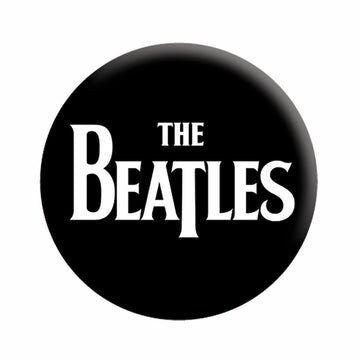 THE BEATLES Pinback Button Badge - Ringo Paul George John Black Name Logo Album Rock Band - Round 1.25" Button Craft Supply