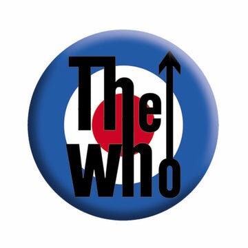 THE WHO Target Logo Pinback Button Badge - Roger Daltrey The Who Logo Rock Band Album Music - Round 1.25" Button Craft Supply
