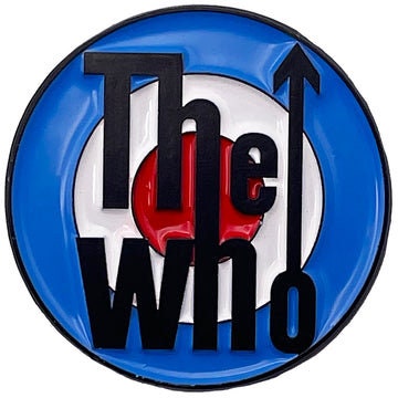 THE WHO Lapel Pin - 1.1 Inch - Roger Daltrey, Pete Townshend, Keith Moon Who Target Logo Rock Band Enamel Lapel Pin Craft Supply