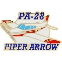 PIPER ARROW PA-28 Light Aircraft Plane Lapel Pin - Piper Aircraft pA-28R Arrow Enamel Pin Backpack Tie Shirt Trading Button Pinback