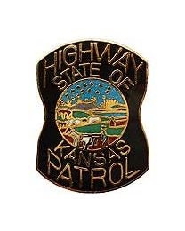 Kansas Highway Patrol Lapel Pin - State Trooper Police Patrol Kansas - Enamel Pin Backpack Tie Shirt Trading Button Pinback Craft Supply